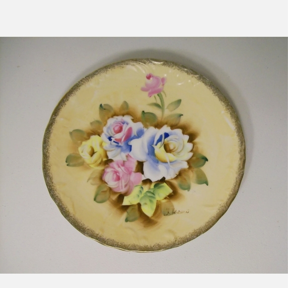 Royal Crown Fine China Hand Painted Plate - Picture 3 of 4